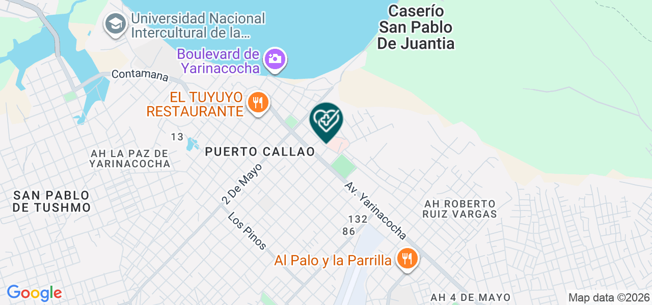 Mapa de Clínica San Cristóbal