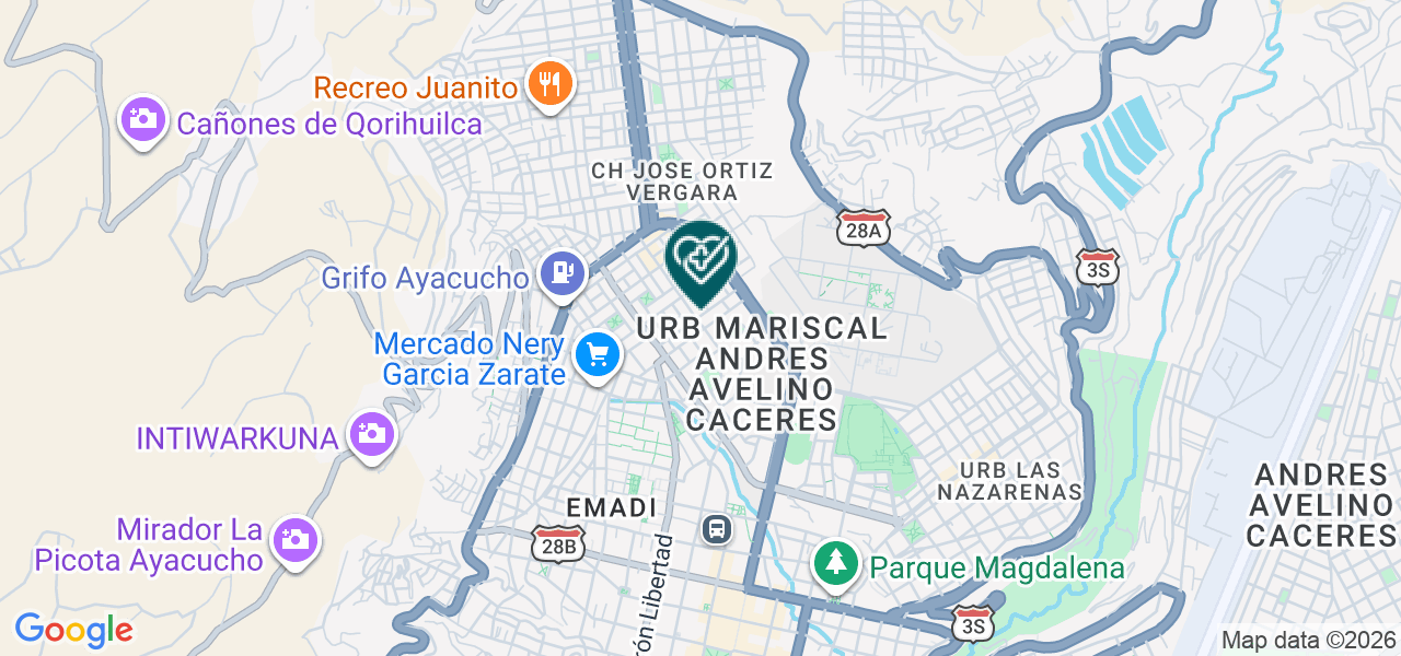 Mapa de Centro Medico Allinkay