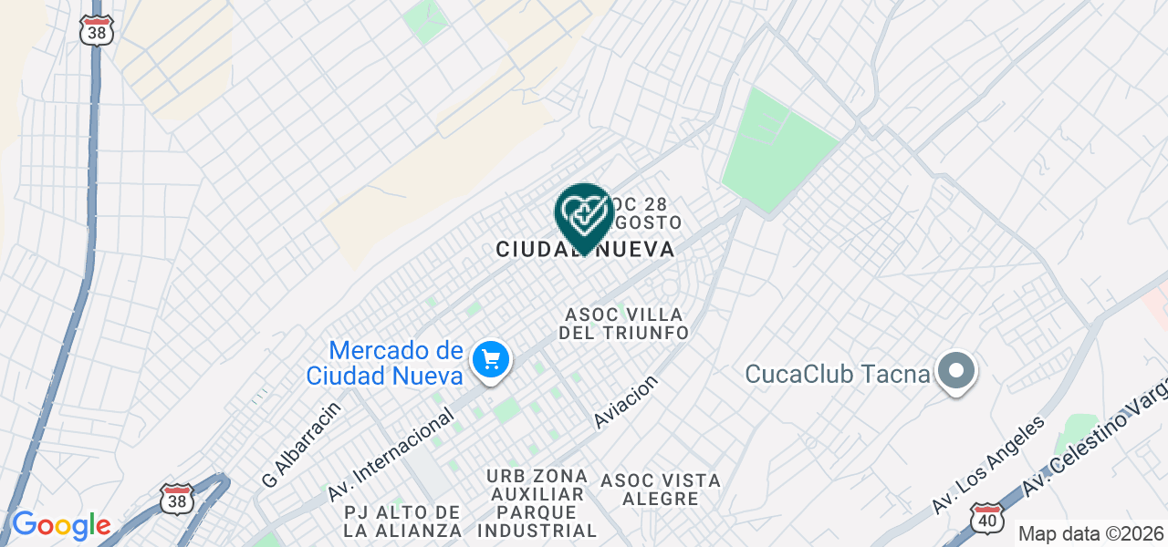 Mapa de Centro Medico Luz y Vida