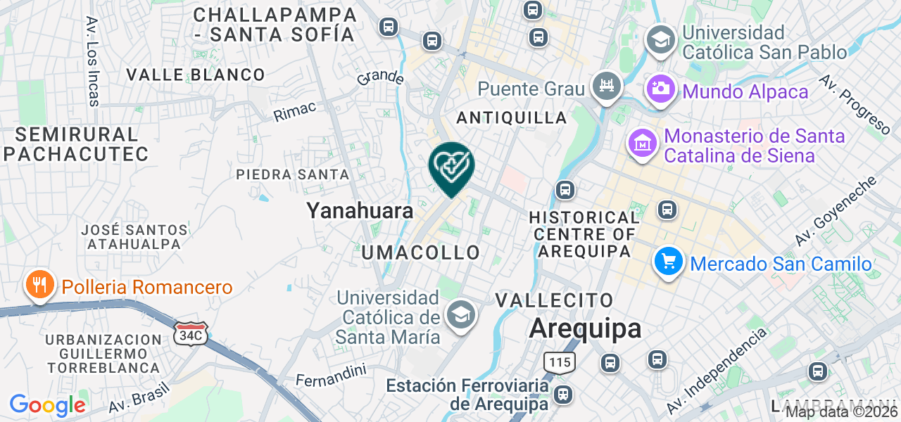 Mapa de Centro Medico Taozen