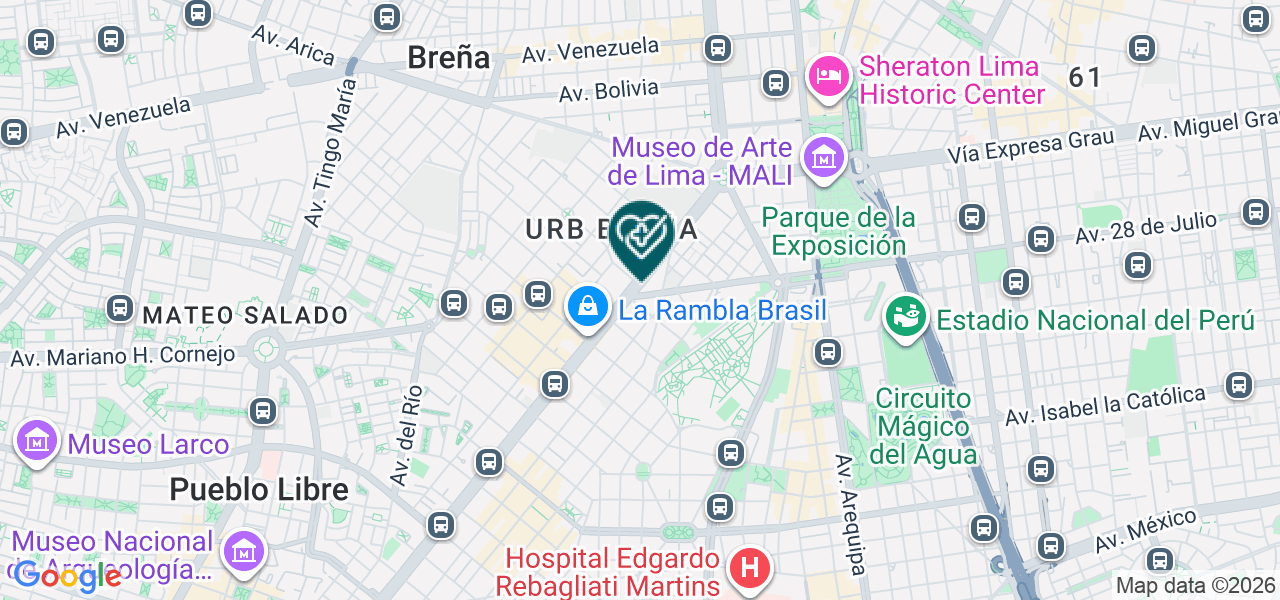 Mapa de Clinica Hola Doc