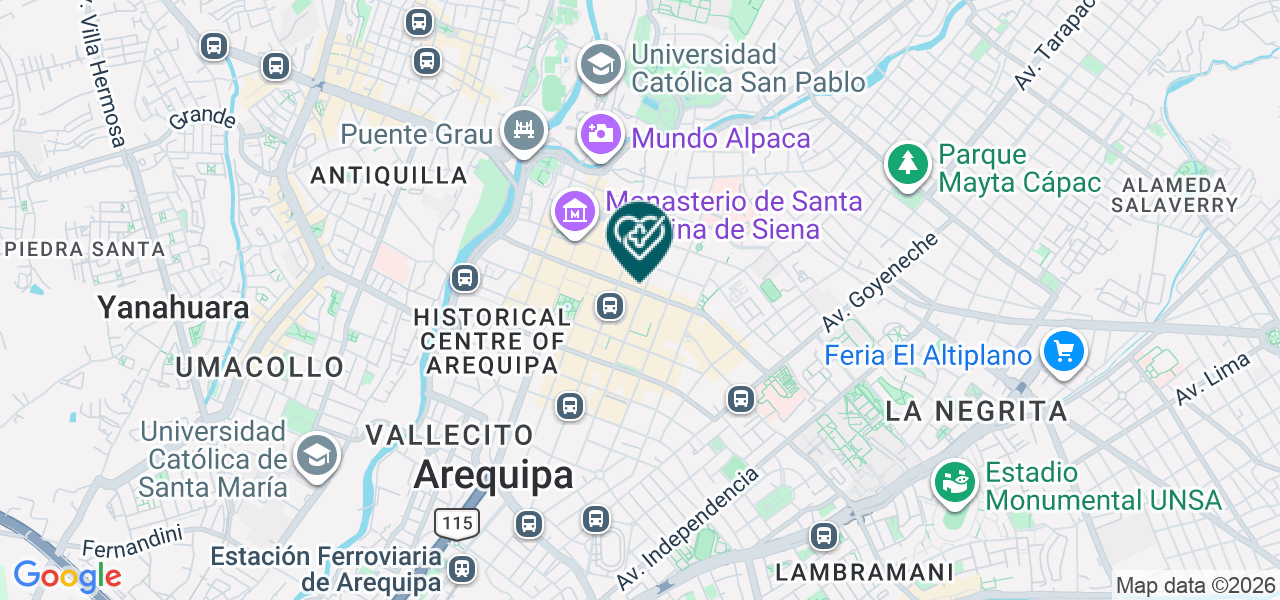 Mapa de Centro Odontológico Priesdet