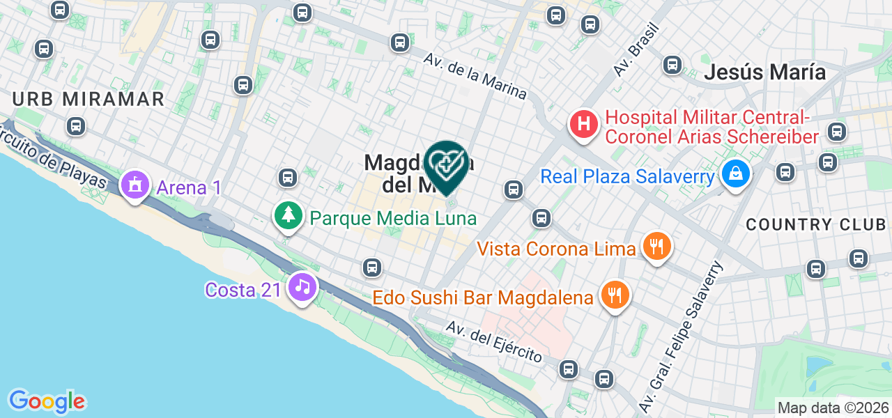 Mapa de Cáceres, Cabello y Piel