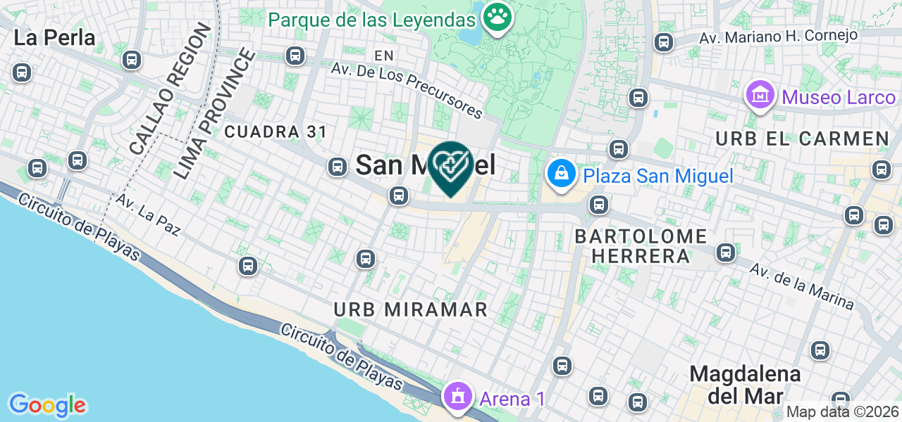 Mapa de Andrea Contreras Consultorio Odontologico