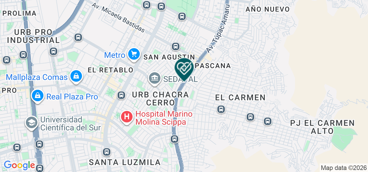 Mapa de Centro Medico Rutas Peruanas