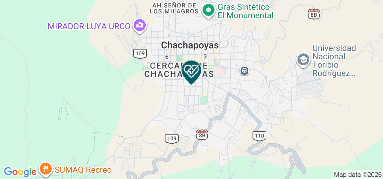 Mapa de Servicios de Salud Virgen Asunta