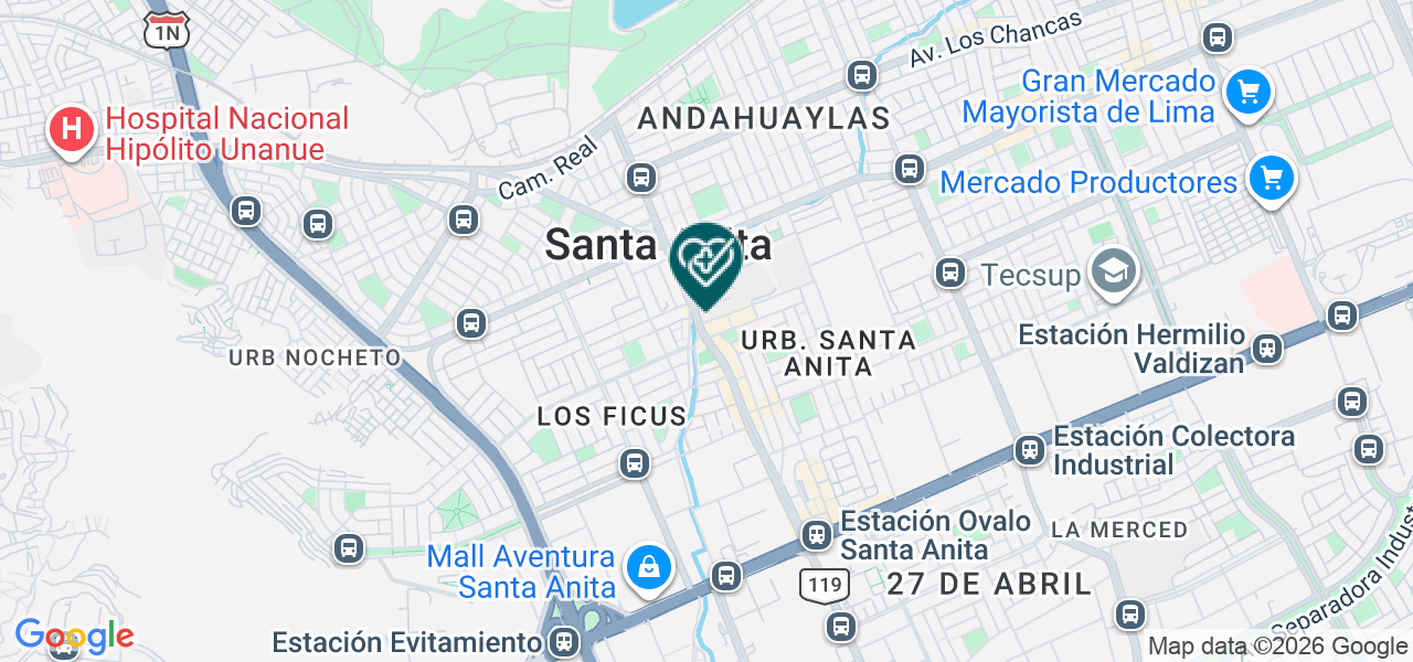 Mapa de Multident Santa Anita 2