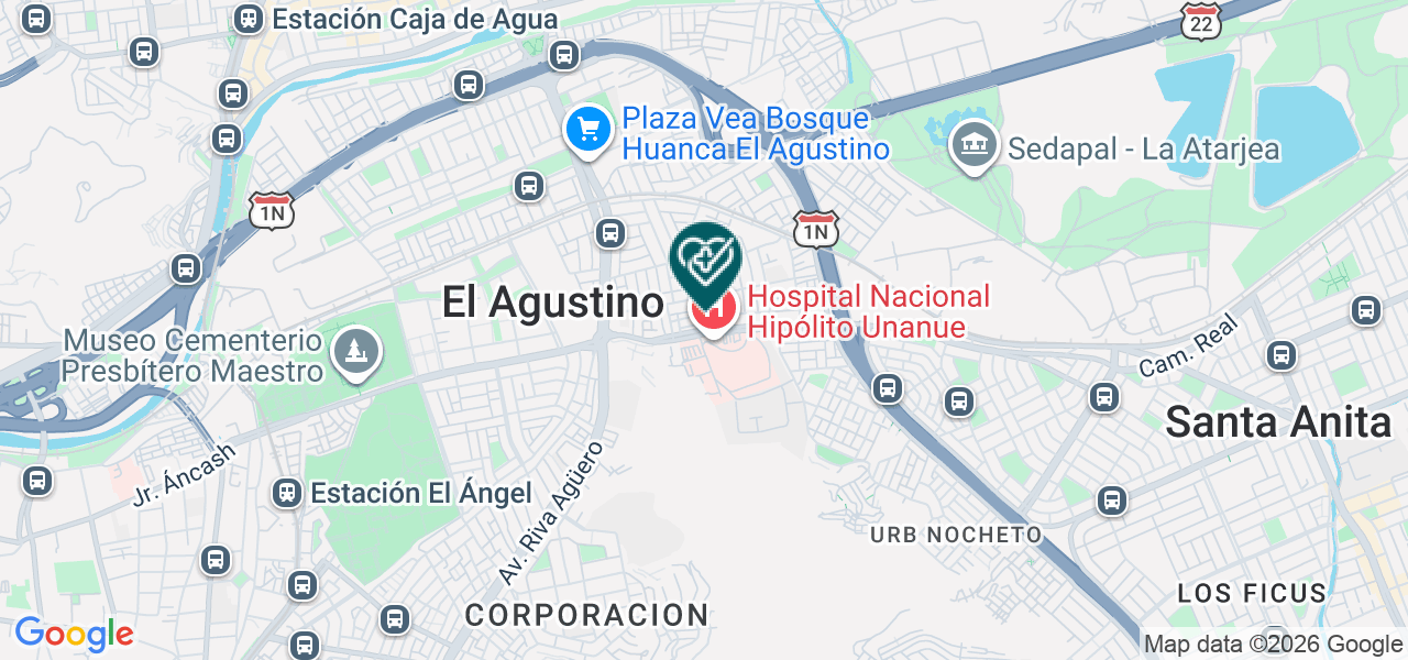 Mapa de Consultorio Medico los Angeles