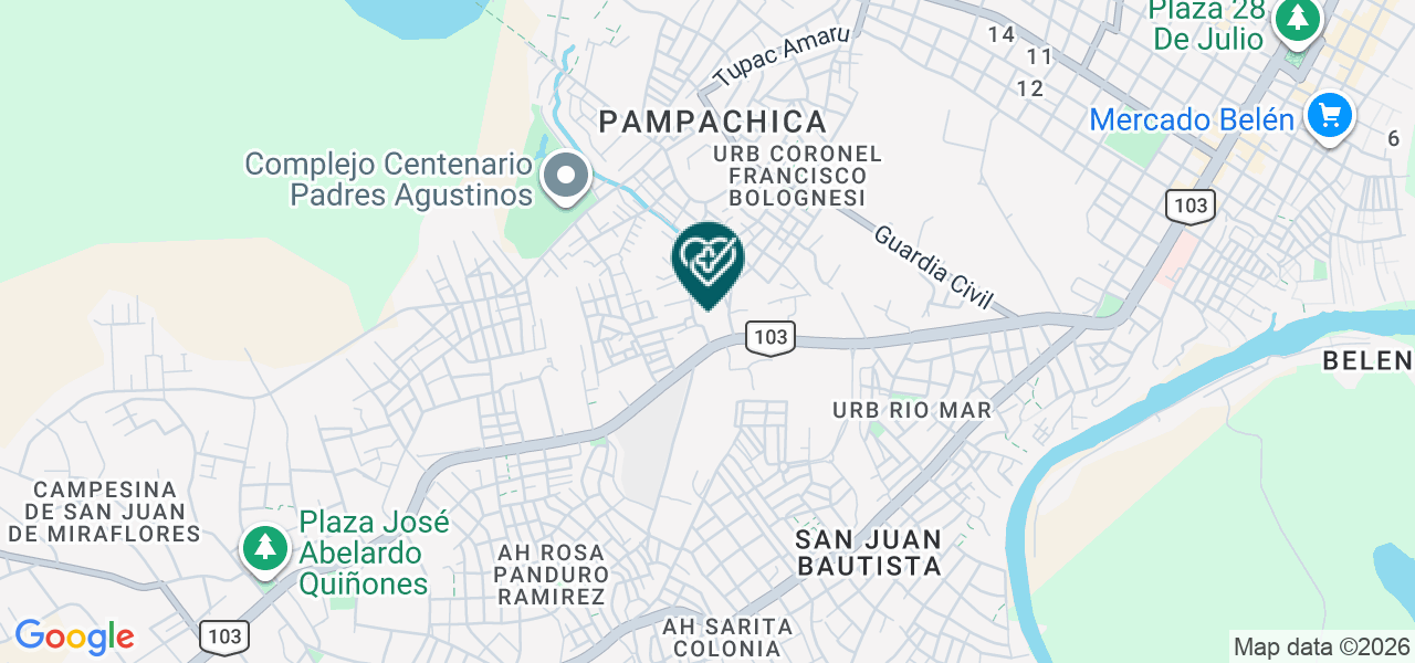 Mapa de Policlinico Integrado Ceo Salud S.A.C.