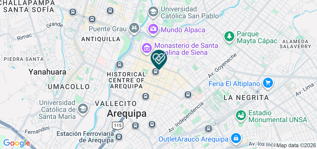 Mapa de Tolentino Opticas