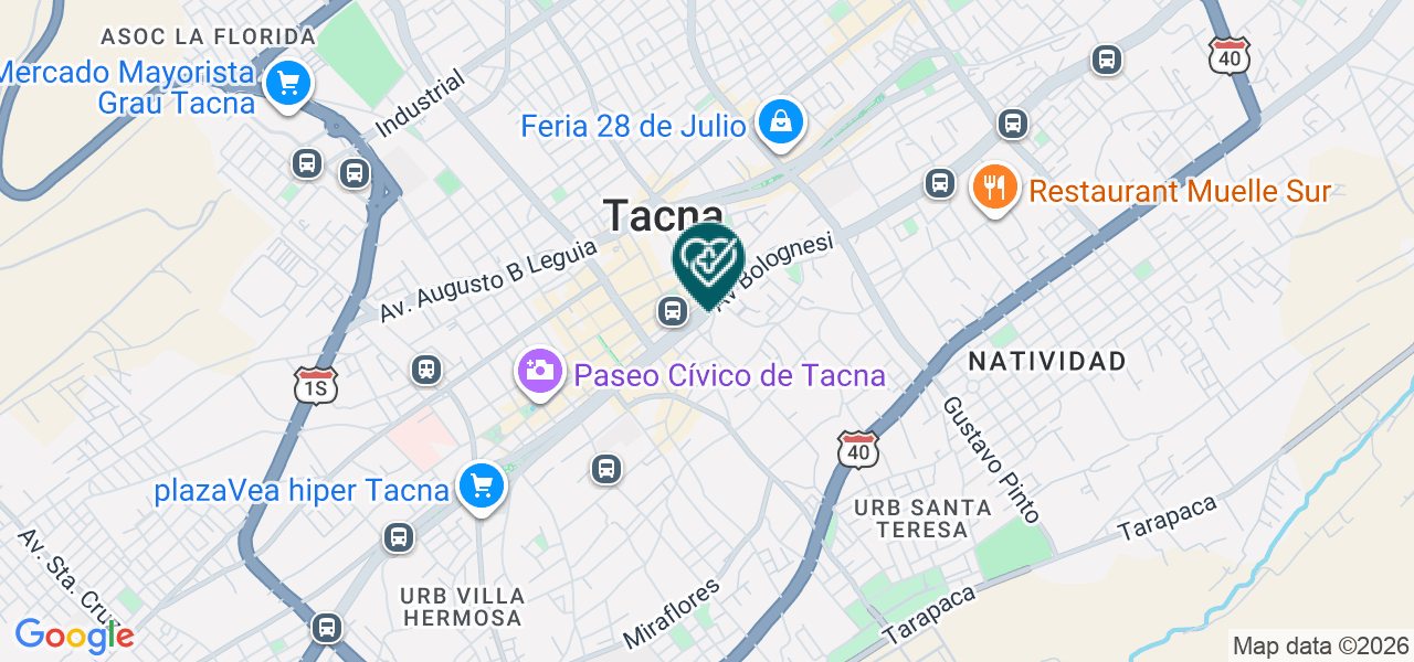 Mapa de Consultorio Medico Neumologico Samay