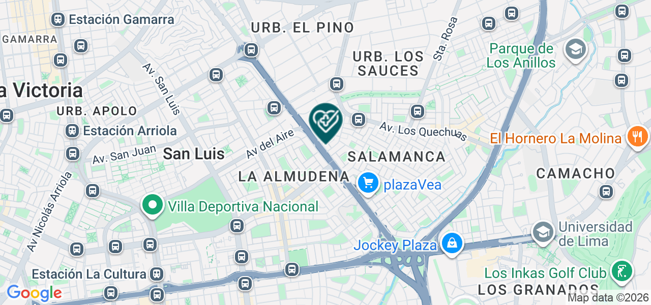 Mapa de Consultorios Medicos Salamanca