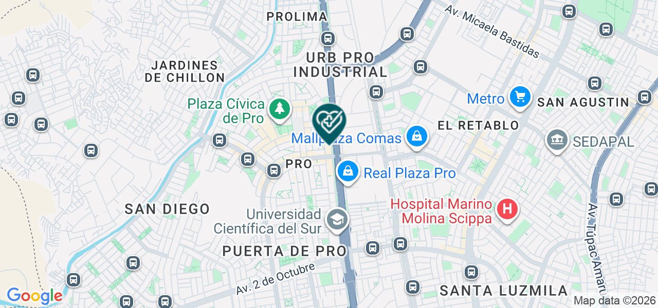 Mapa de Integra Sonrisas