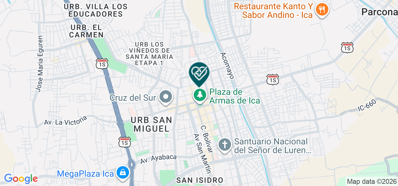 Mapa de Aesthetic Dental