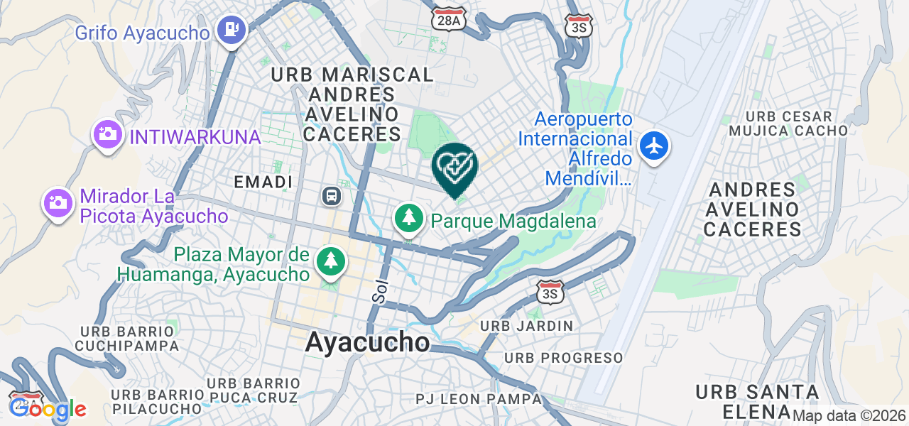 Mapa de Centro Medico Sagrado Niño Jesus