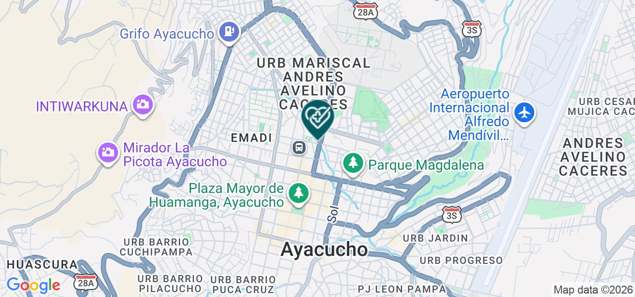 Mapa de Consultorio Medico Otorrinolaringologico Milagros