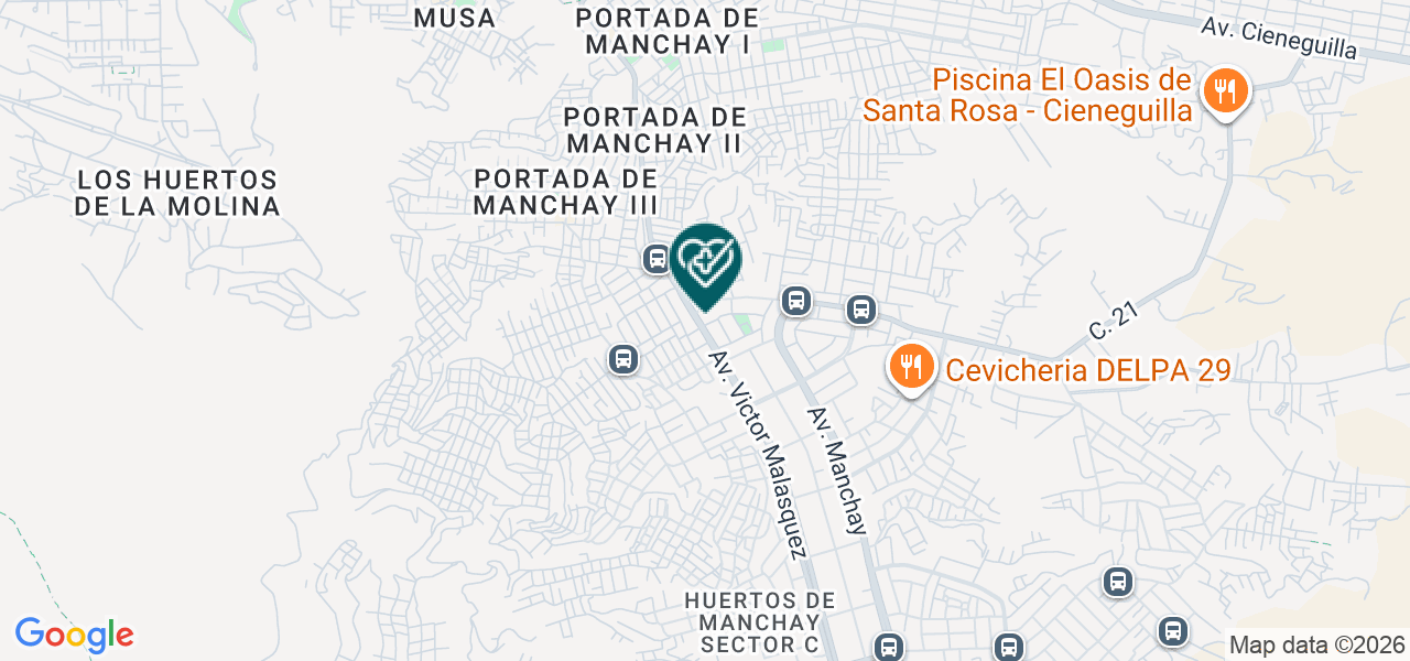 Mapa de Consultorio Odontologico Huamani