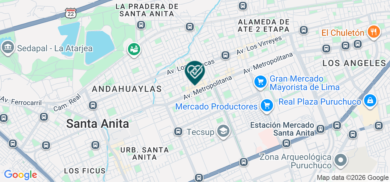 Mapa de Policlinico Endosalud