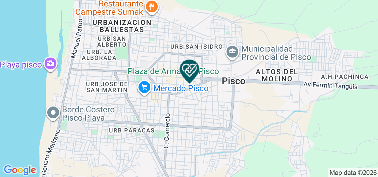 Mapa de Maro Centro Medico Cubano