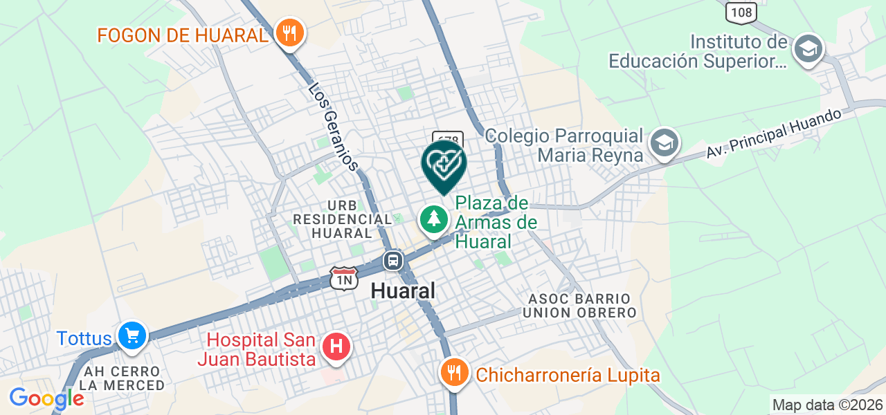 Mapa de Policlinico Elymed