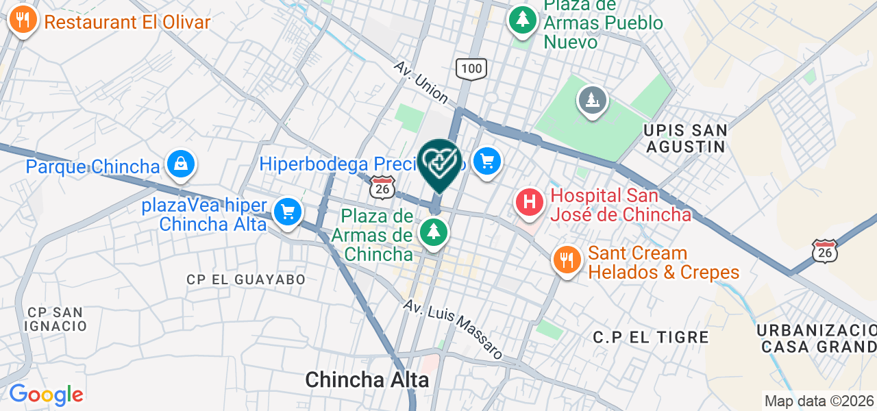 Mapa de Dermocentro de la Piel