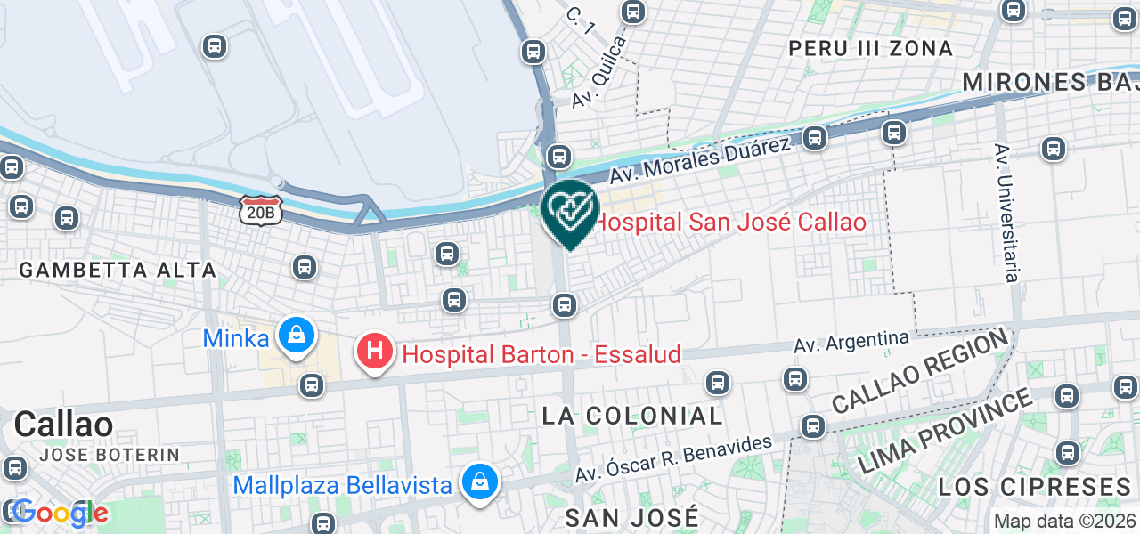 Mapa de Consultorios Medicos de Especialidades