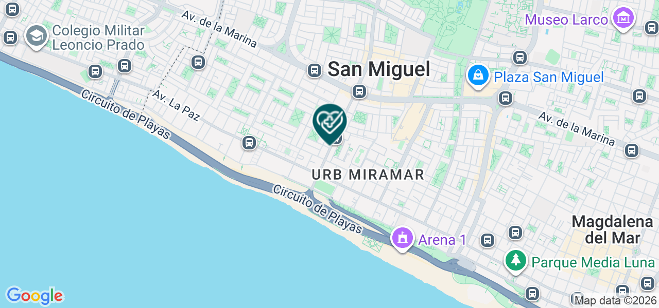 Mapa de Policlinico San Juan