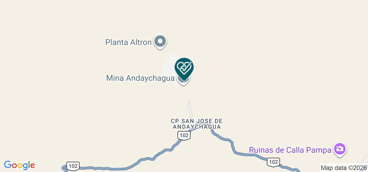 Mapa de Natclar Andaychagua