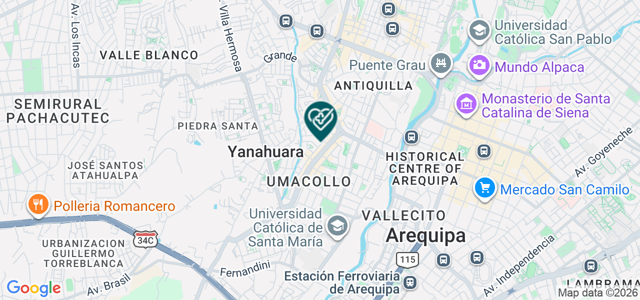 Mapa de Centro Odontólogico Ab Dental - Aguilar Ortodoncia