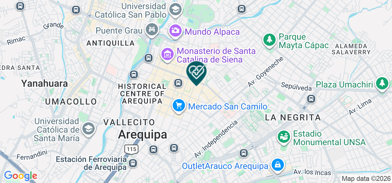 Mapa de Consultorio Odontologico Serenity