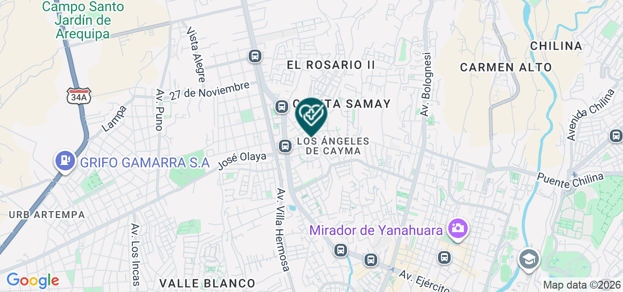 Mapa de Centro Comunitario Ucsm