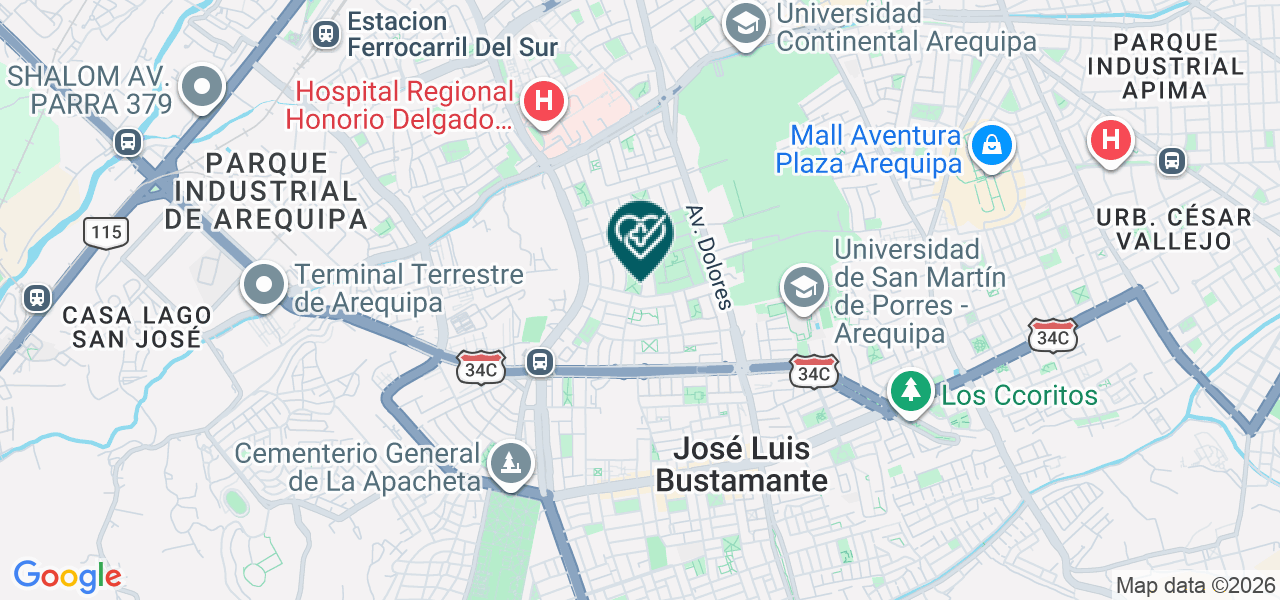 Mapa de Centro de Salud y Servicios Medicos Magnum E.I.R.L.