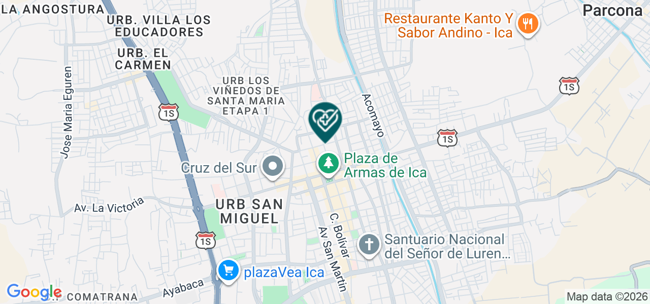 Mapa de Opticas Vision Xxi