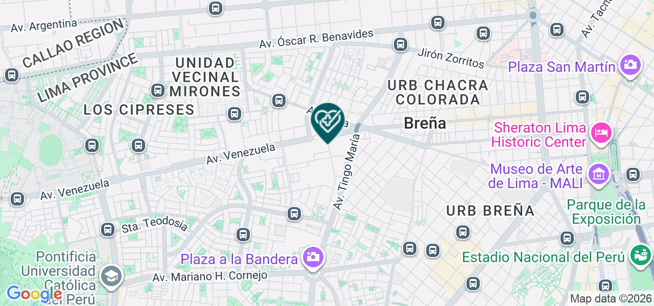 Mapa de Centro Medico San Rafael S.R.L.
