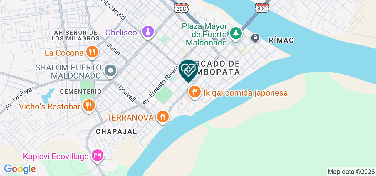 Mapa de Servicio Medico de Apoyo de Traslado de Pacientes Iromedic