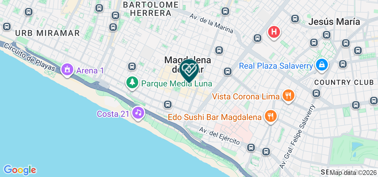 Mapa de Consultorio Dental Nazareth SAC
