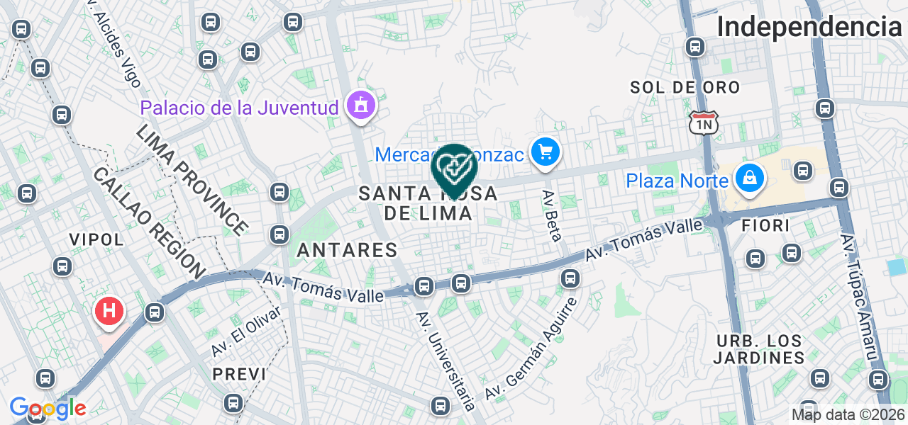 Mapa de Centro de Atencion Lasalup