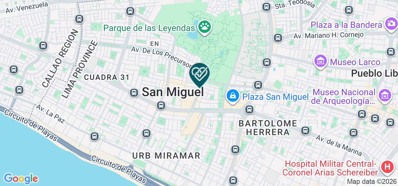 Mapa de Clinica Urologica Especializada