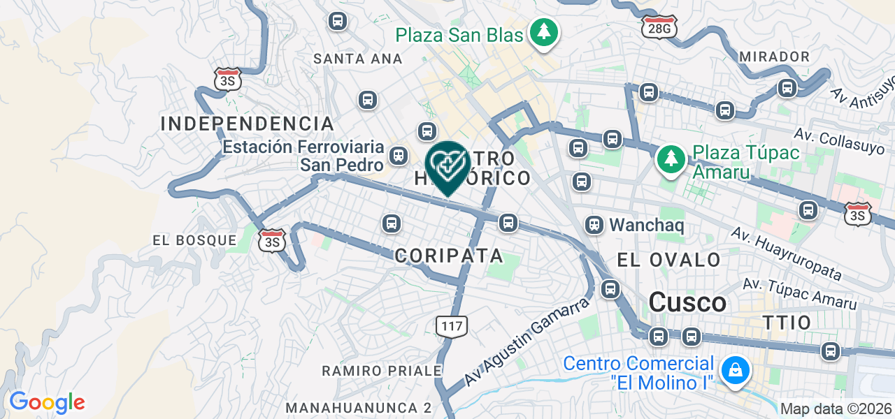 Mapa de Cristo Morado
