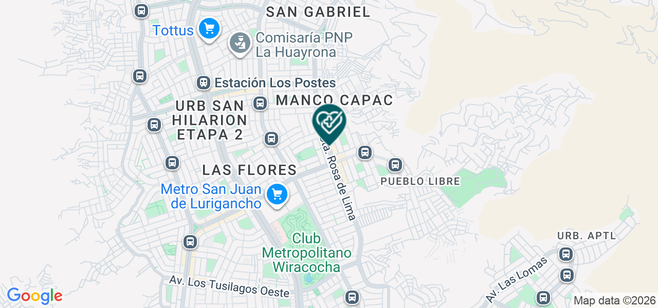 Mapa de Clinica San Marcos