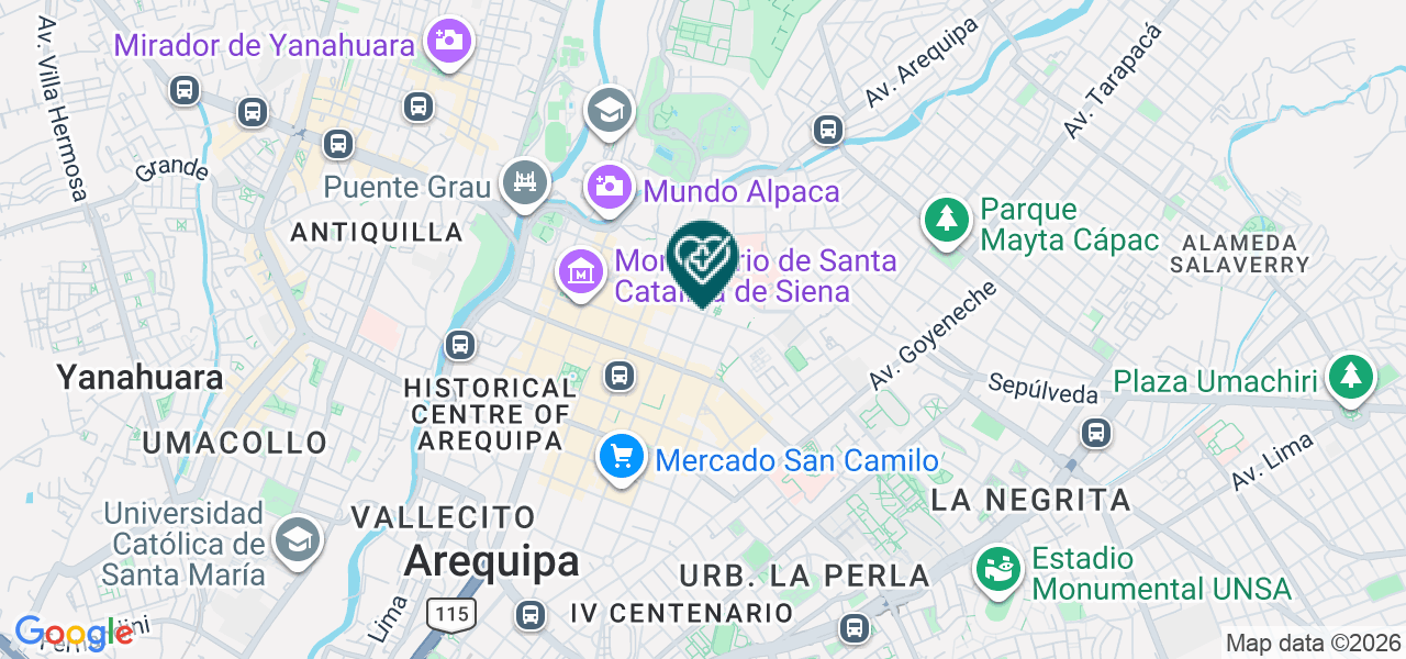 Mapa de Consultorio Medico Oftalmologico