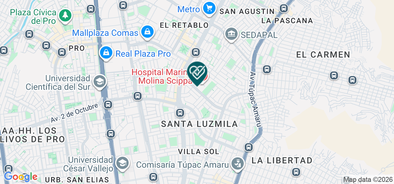 Mapa de Laboratorio Cantella SAC