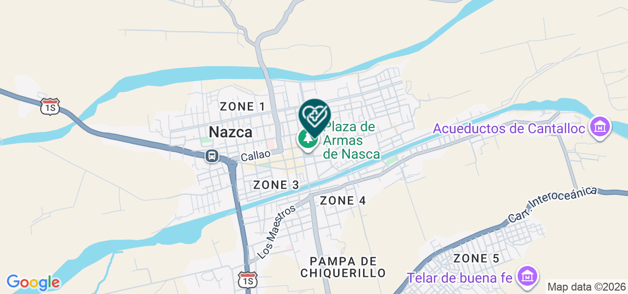 Mapa de Cruz Roja Peruana Filial Nasca "francisco Ancaya Pasache