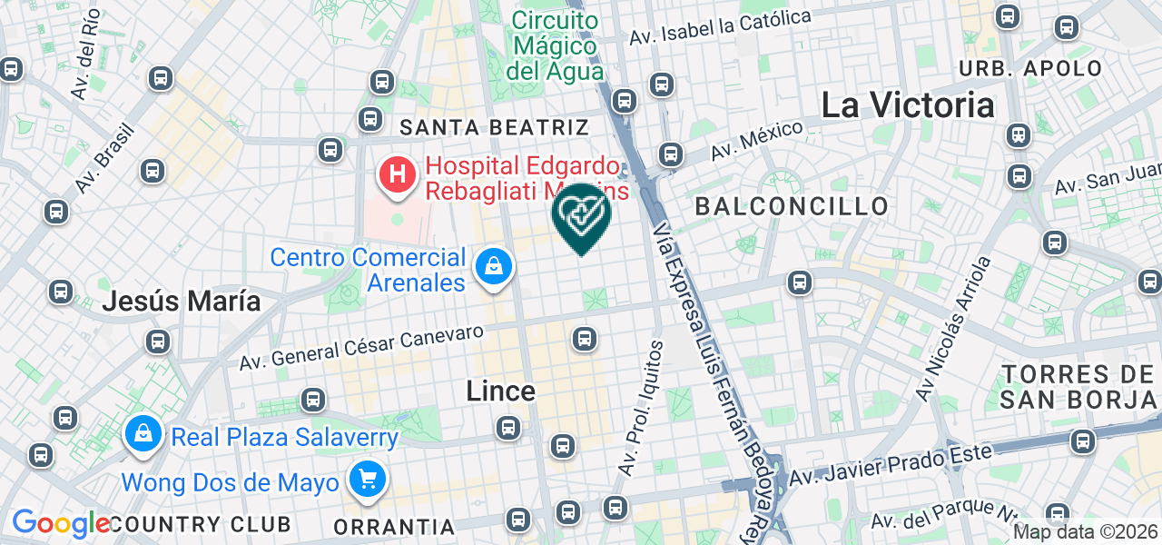 Mapa de Centro Médico Prevención & Salud