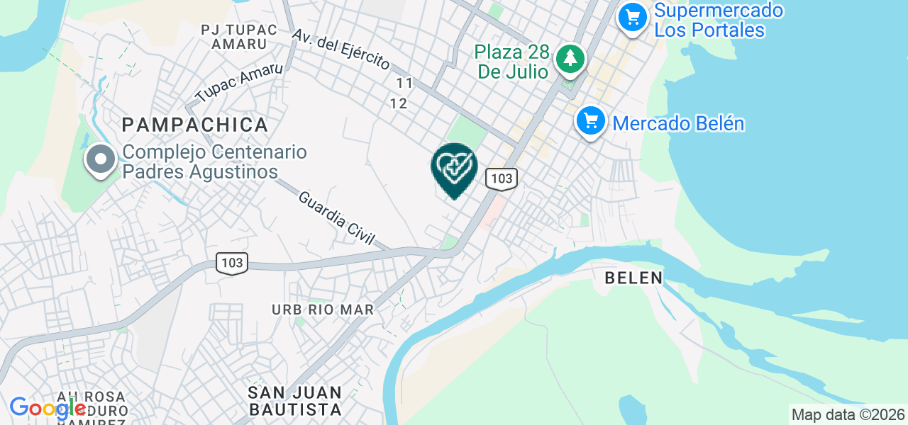 Mapa de Centro Médico Gineco Obstetrico Loreto S.R.L