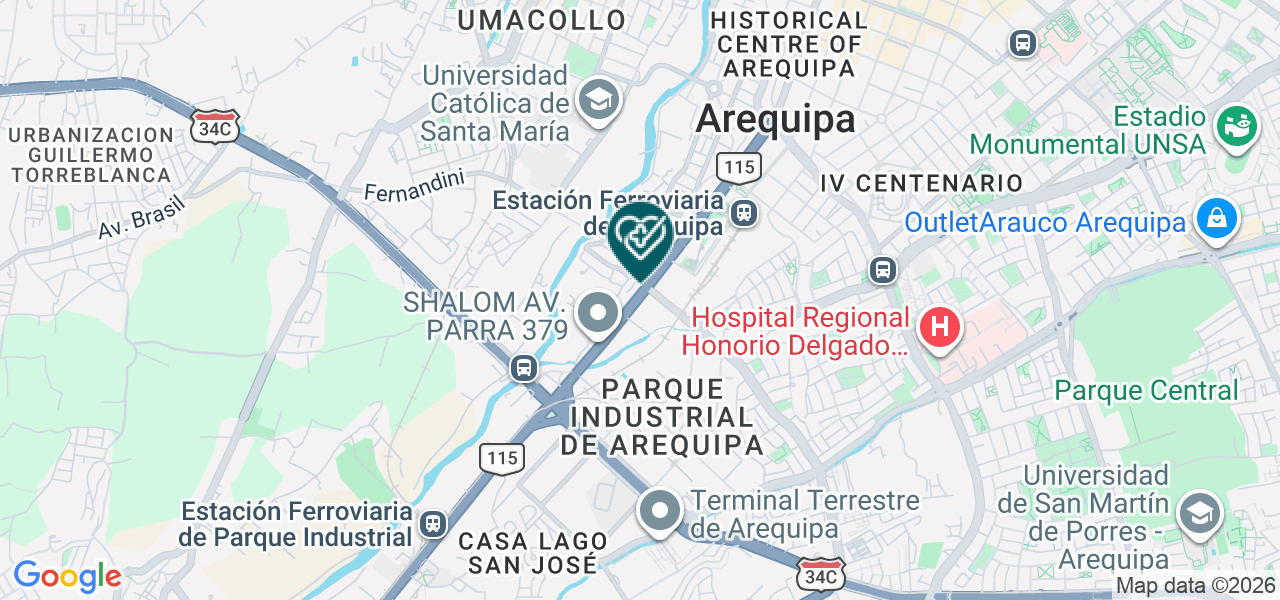 Mapa de Ambulancia Servicios Médicos Integrados S.A.C.
