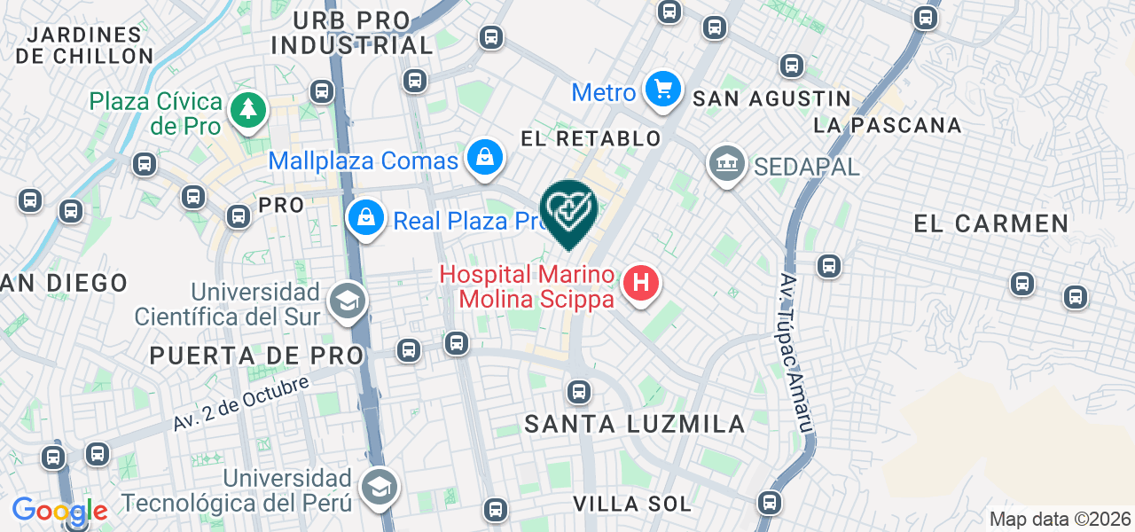 Mapa de Clinica Medic Hope
