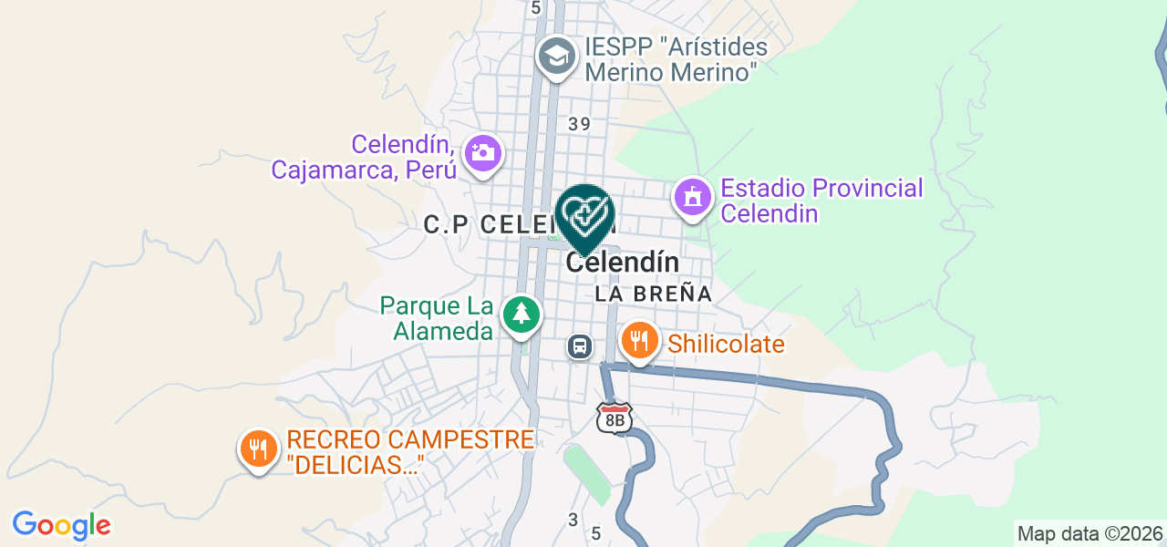 Mapa de Consultorio Oftalmológico Celendin