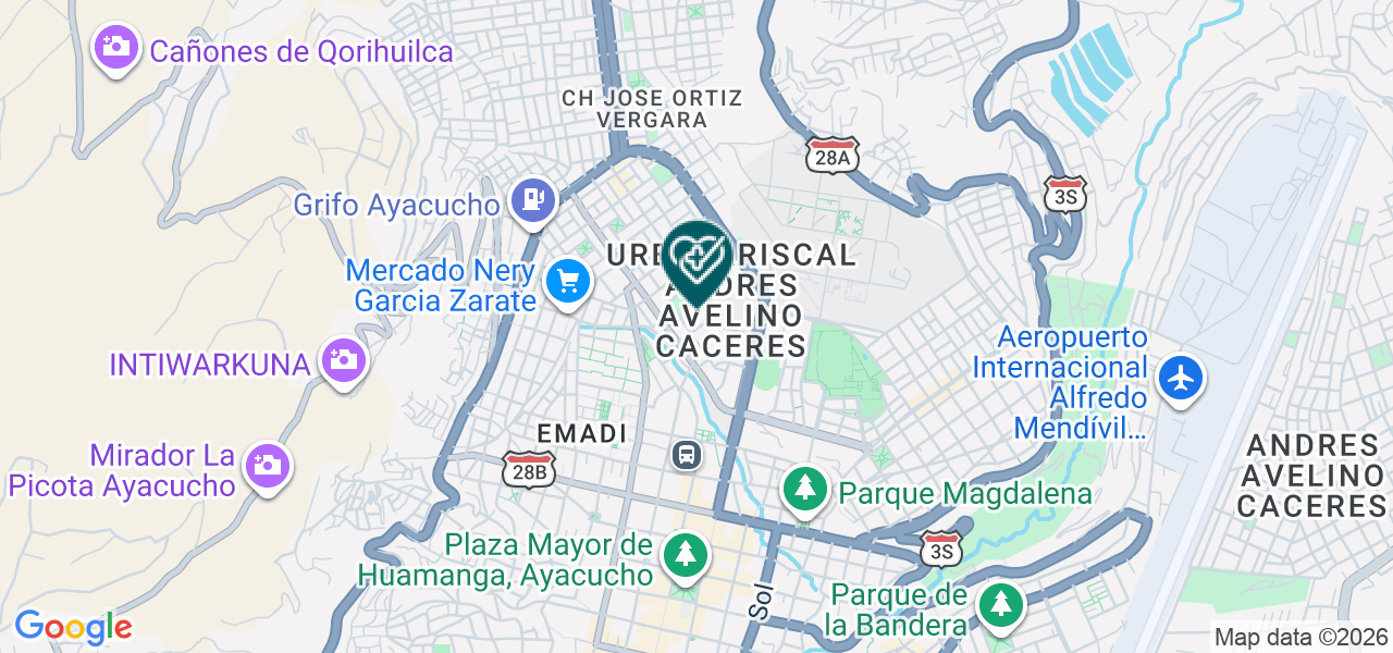 Mapa de Centro de Hemodialisis "maria Salome" SAC
