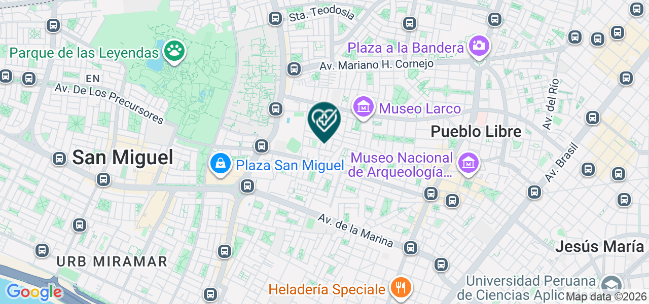 Mapa de Clinicas San Bernardo S.A.